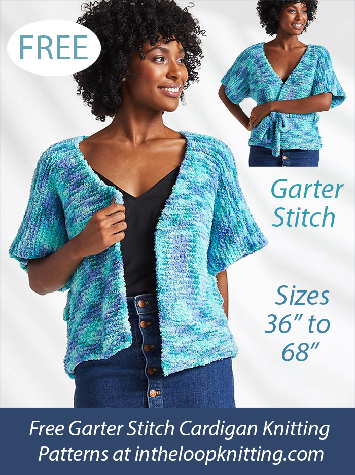 Free Garter Stitch Cardigan Knitting Pattern
