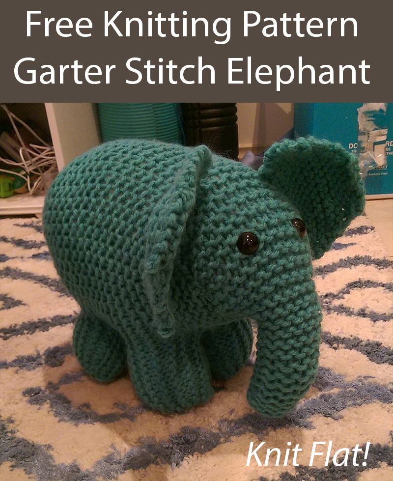 Free Elephant Knitting Pattern Garter Stitch Elephant