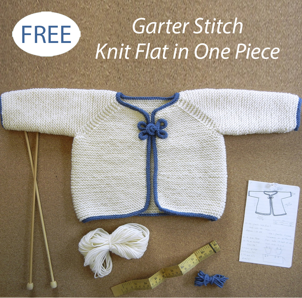 Baby Garter Stitch Jacket Free Knitting Pattern Garter Stitch