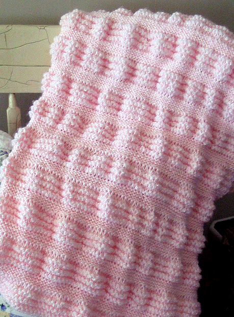 Free Knitting Pattern for Easy Garter Stitch Ruffles Baby Blanket