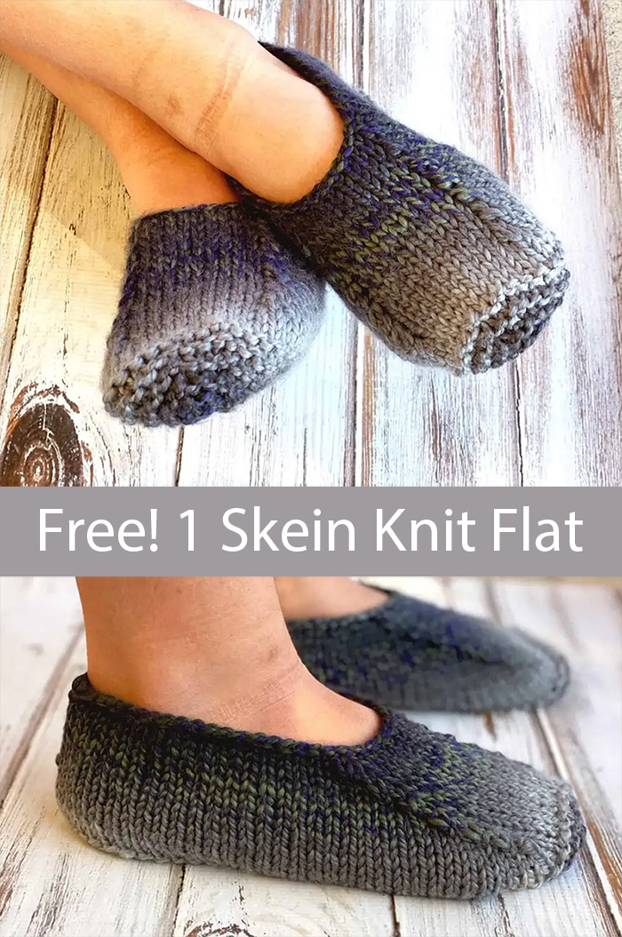 Free Slippers Knitting Pattern Gemstone Slippers