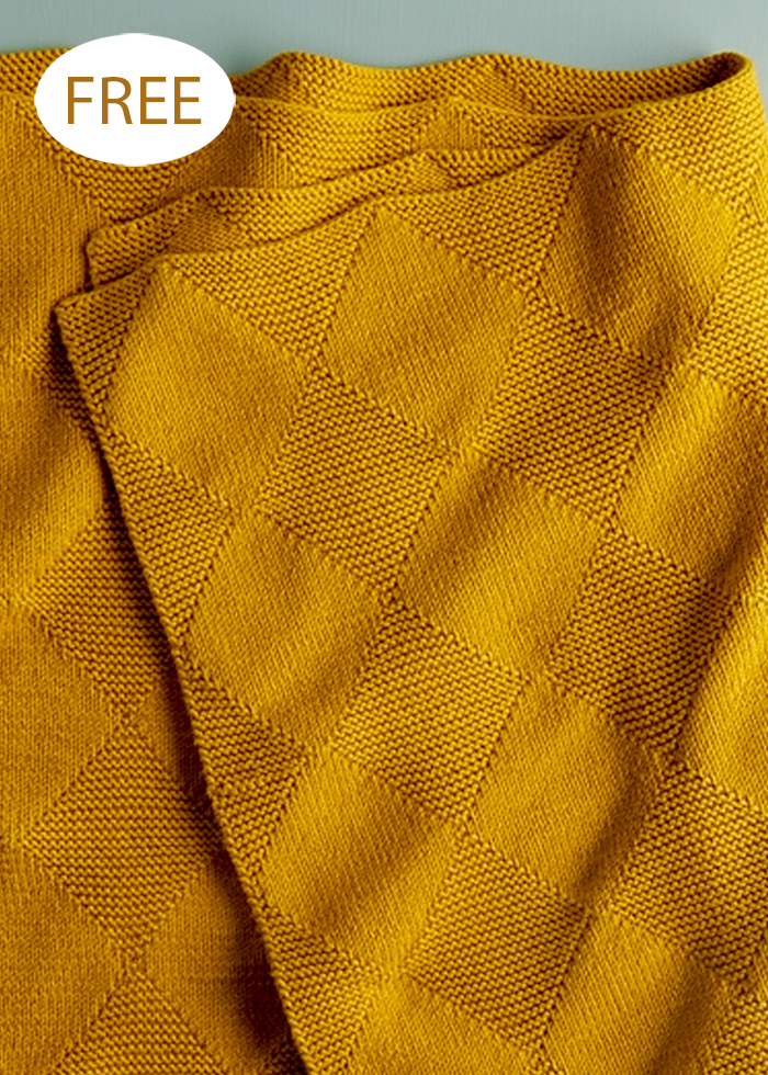 Free Easy Gemwork Blanket Knitting Pattern