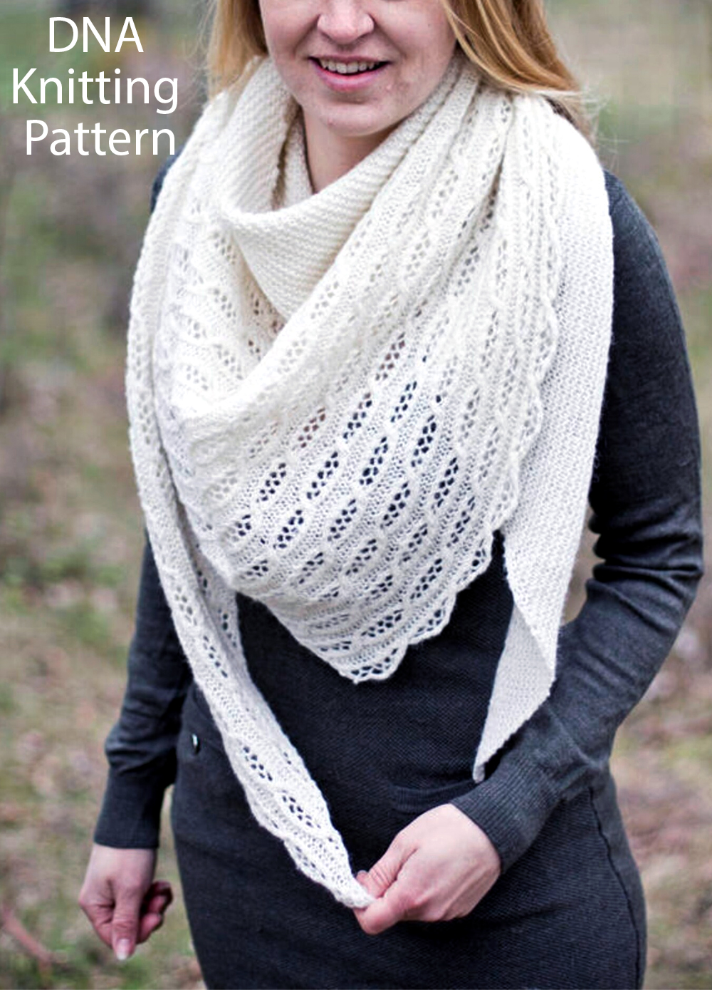 Knitting Pattern DNA Genome Shawl