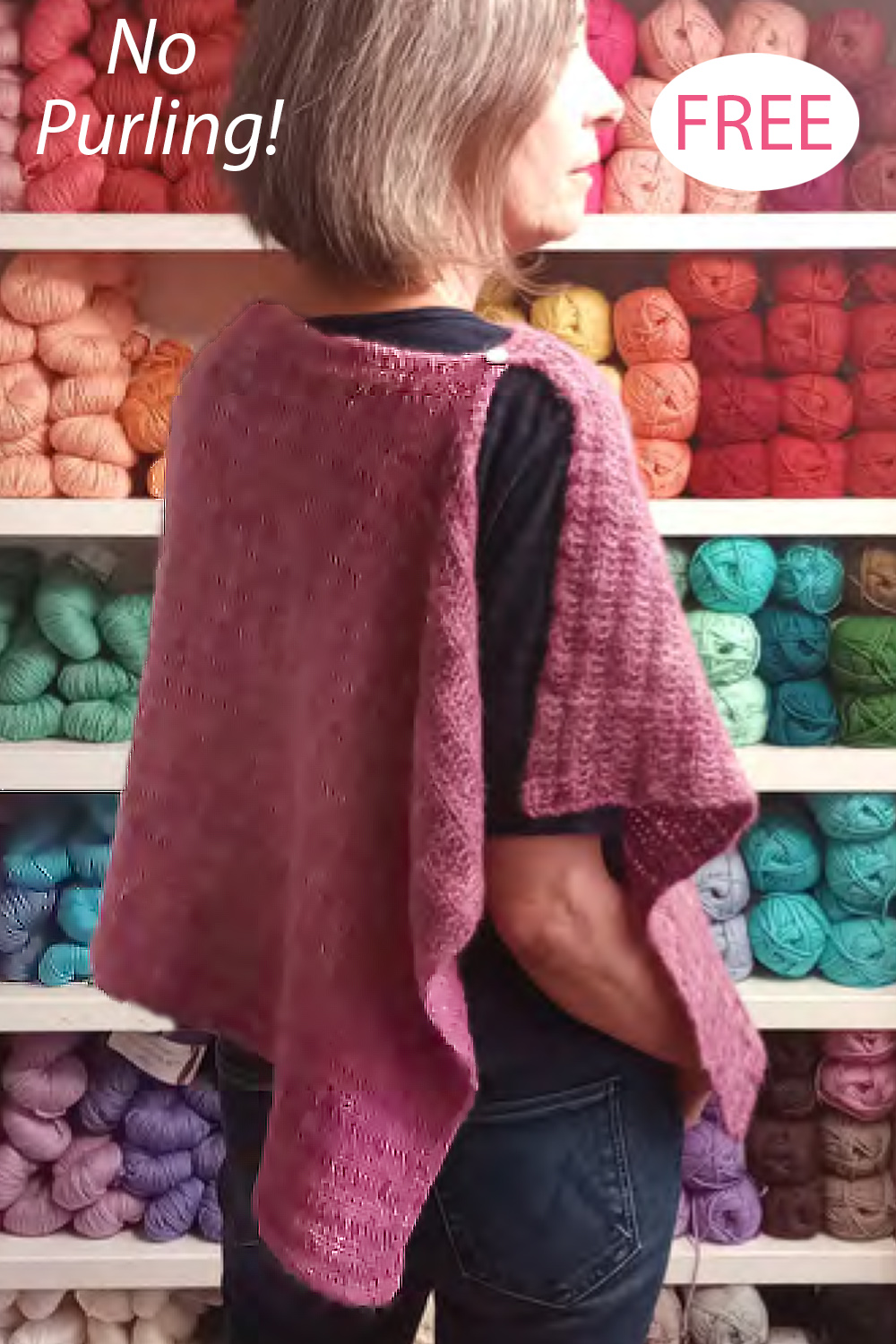 No Purl Gerti Shawl Free Knitting Pattern