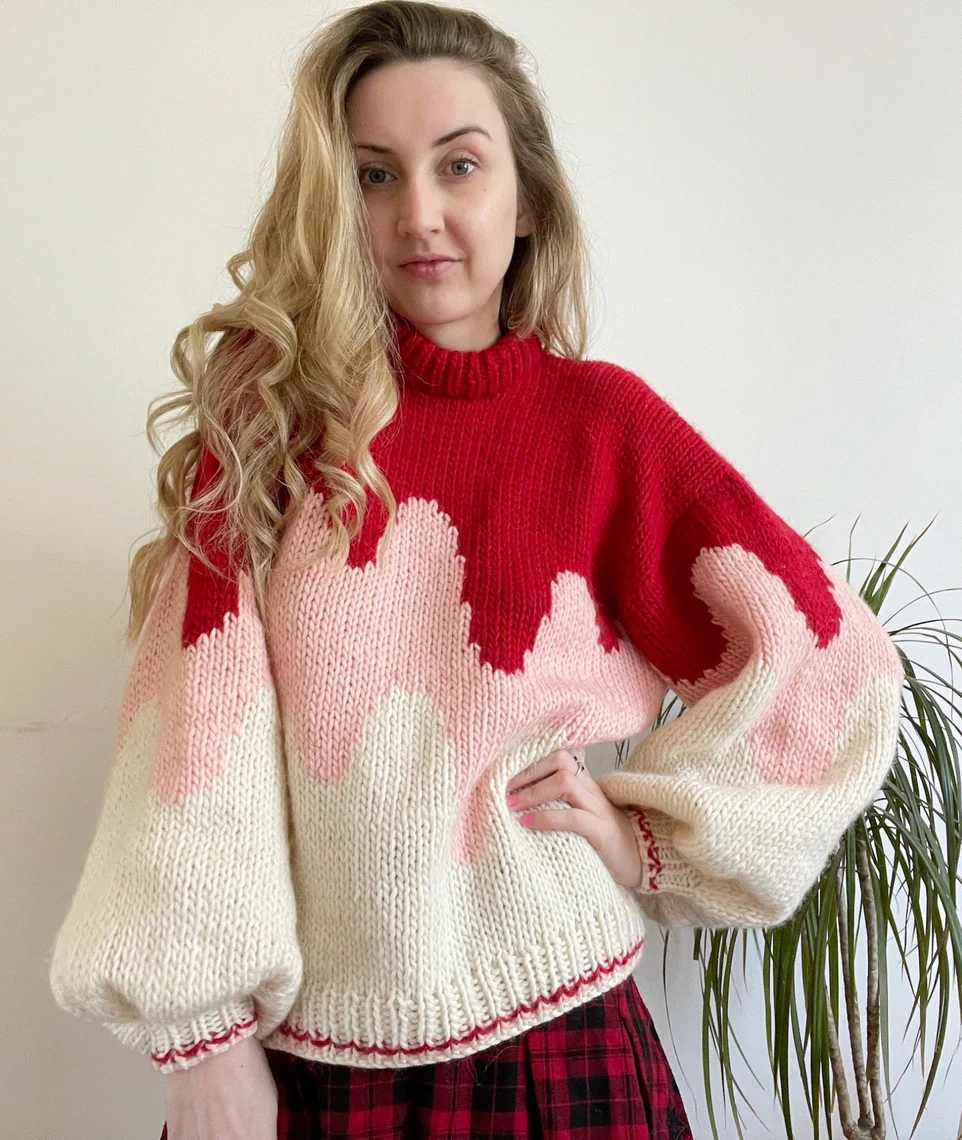 Get a Drip Sweater Knitting Pattern 