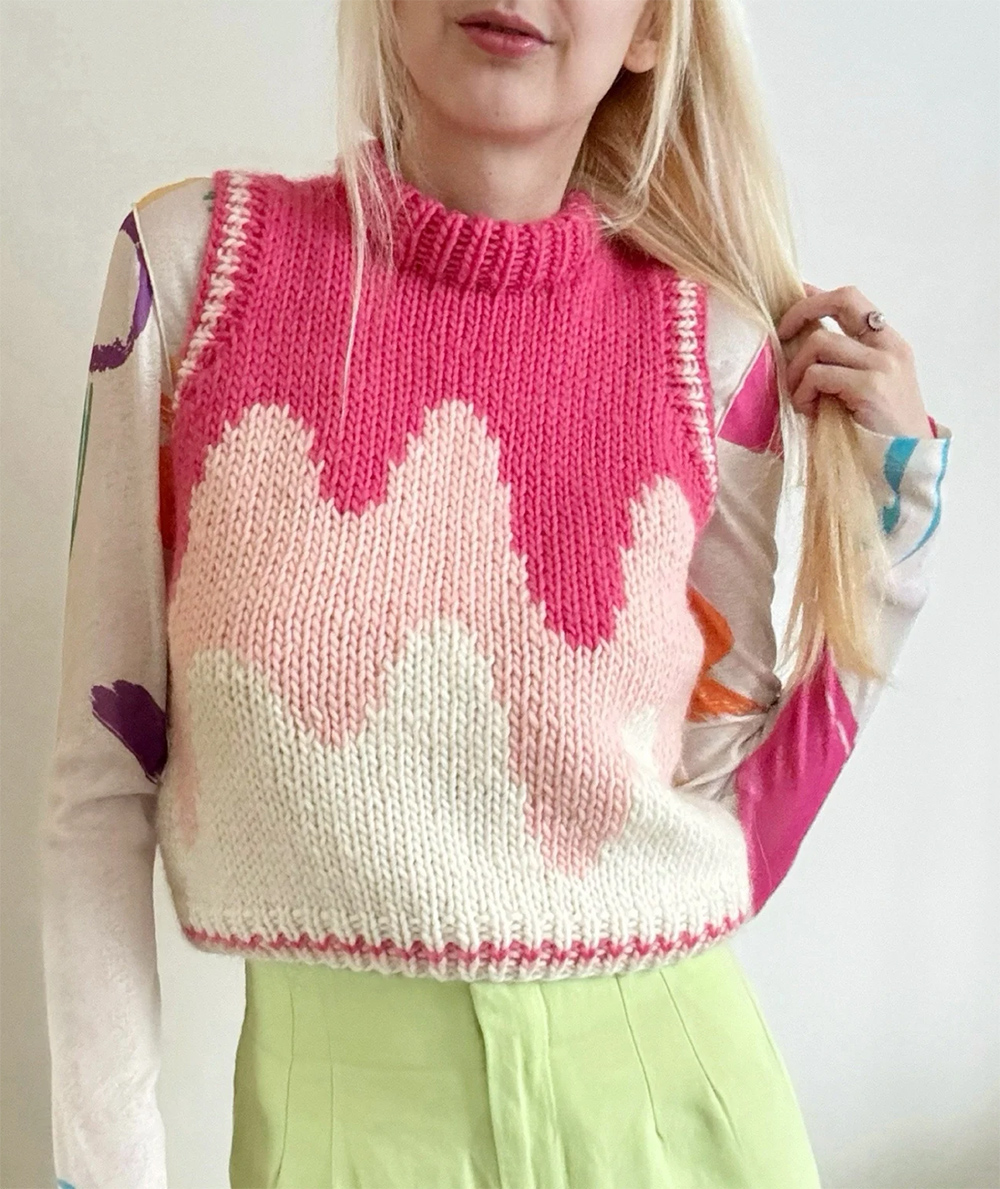 Get a Drip Vest Knitting Pattern