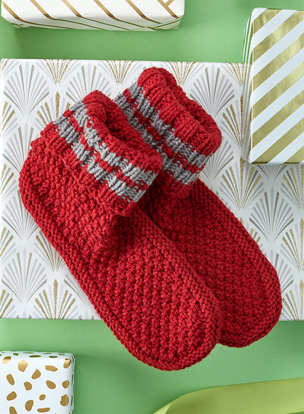 Free Slipper Socks and Boots Knitting Patterns - In the Loop Knitting