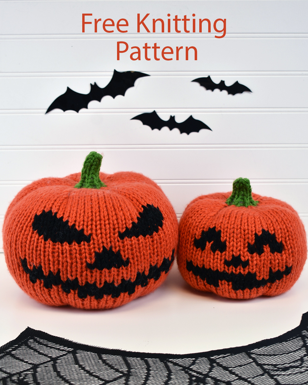 Free Halloween Ghostly Gourds Knitting Pattern