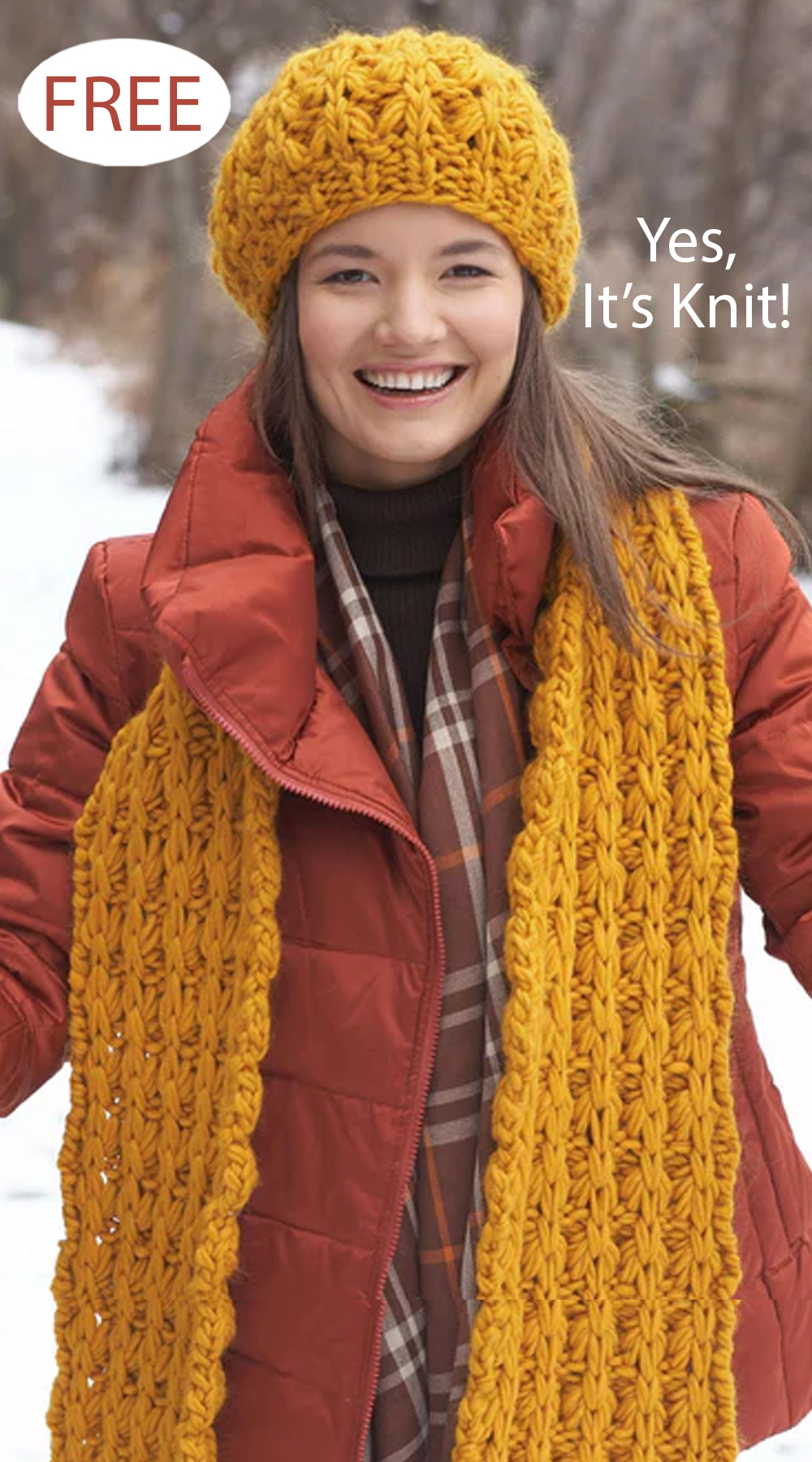 Free Giant Stitch Hat And Scarf Knitting Pattern