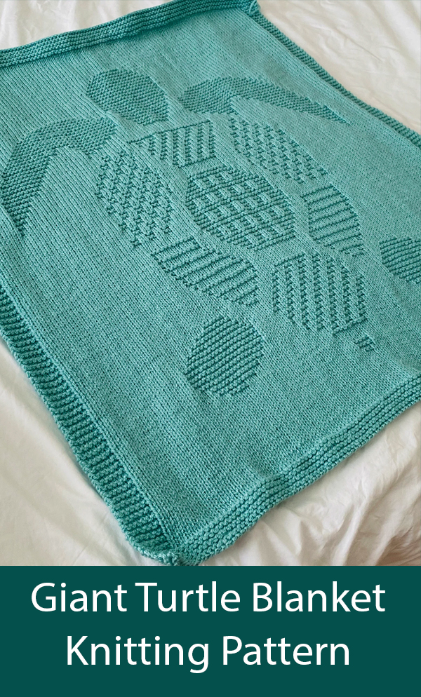Giant Turtle Blanket Knitting Pattern