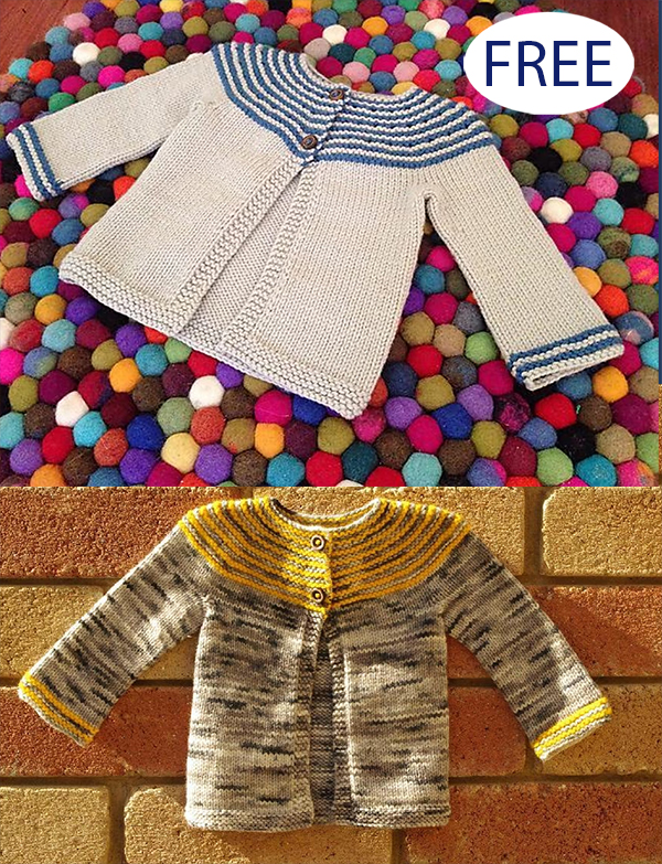 Free Gidday Baby Cardigan Knitting Pattern