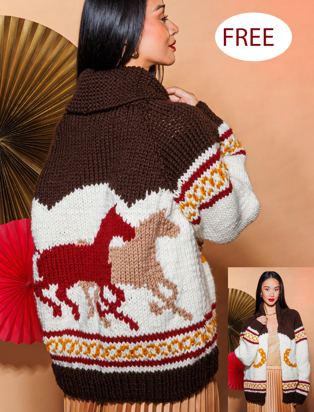 Free Giddy Up Knit Jacket Knitting Pattern
