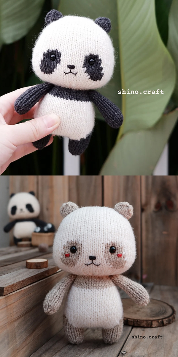 Panda Knitting Pattern Gigi
