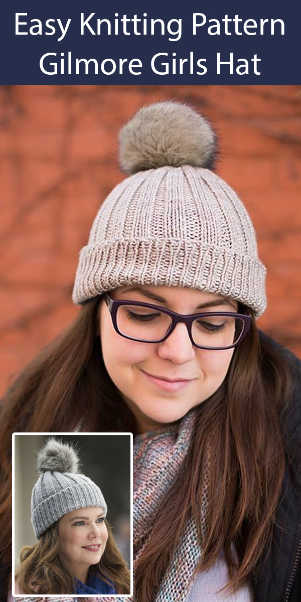 Knitting Pattern for Easy Gilmore Girls Inspired Loreleai's Hat