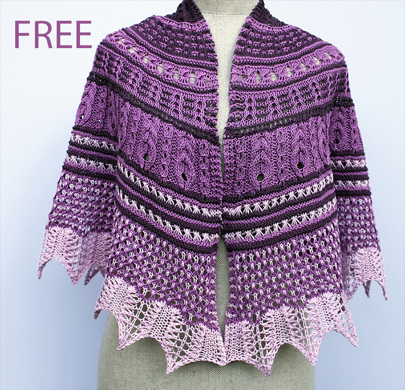 Free Gimli Beach Shawl Knitting Pattern