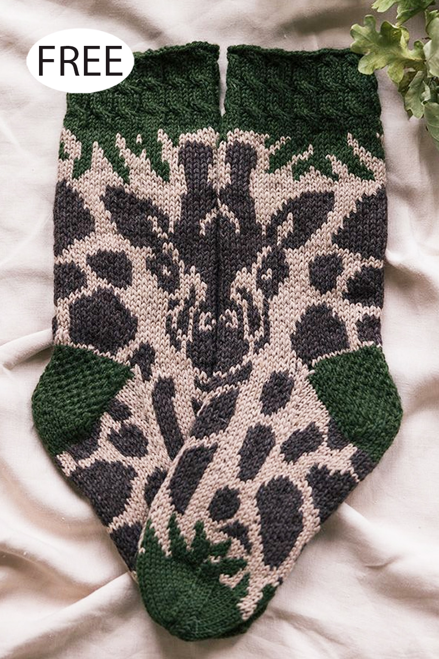 Free Giraffe Knitting Pattern Giraffe Socks