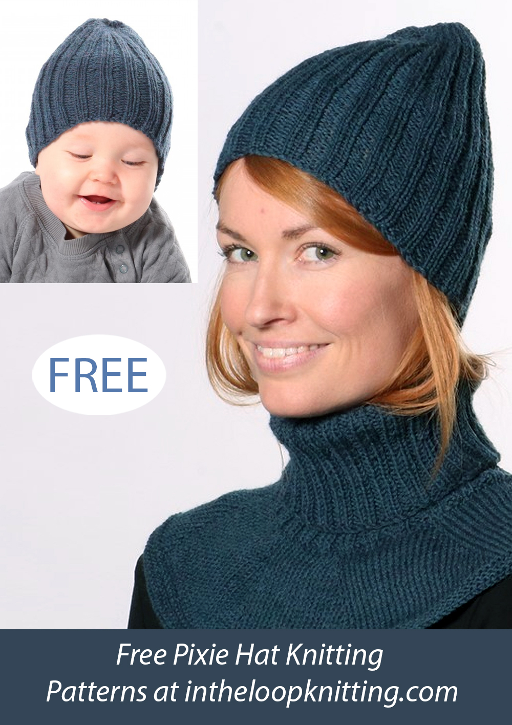 Free Glacier Hat and Cowl Knitting Pattern