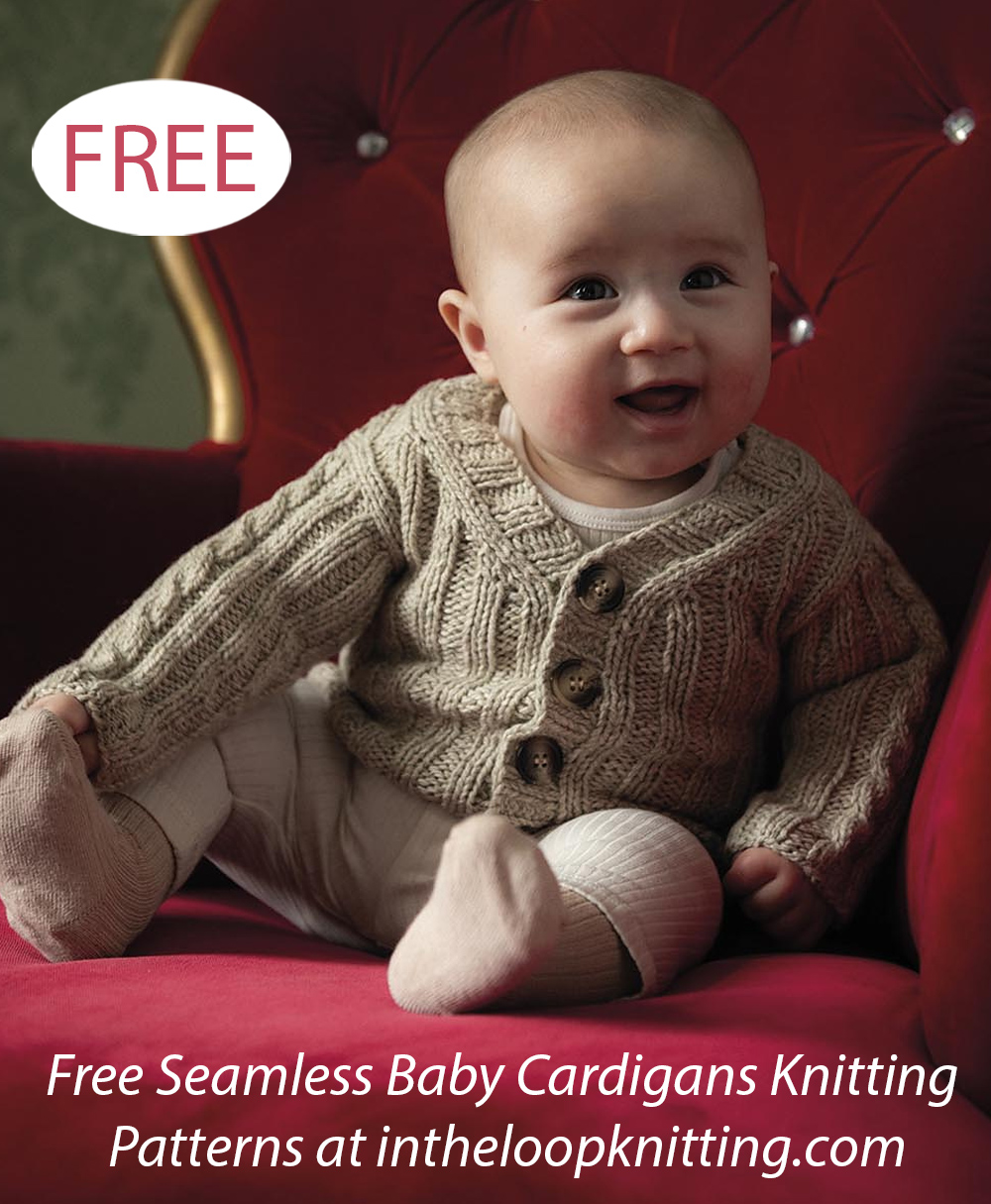Free Gladiolus Baby Cardigan Knitting Pattern