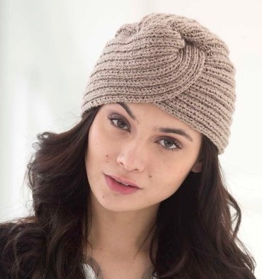 Glam Turban Free Knitting Pattern