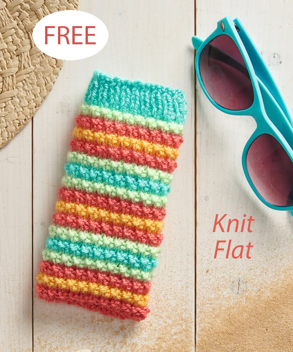 Free Knitting Pattern Glasses Case
