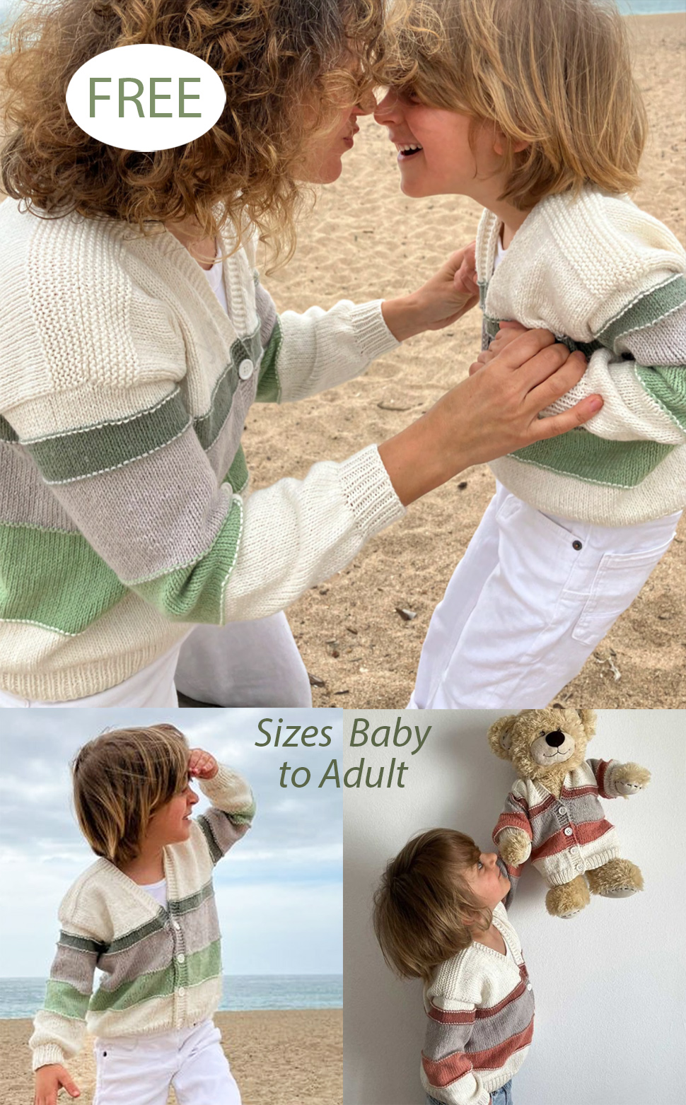 Gloria Cardigan Knitting Pattern Set