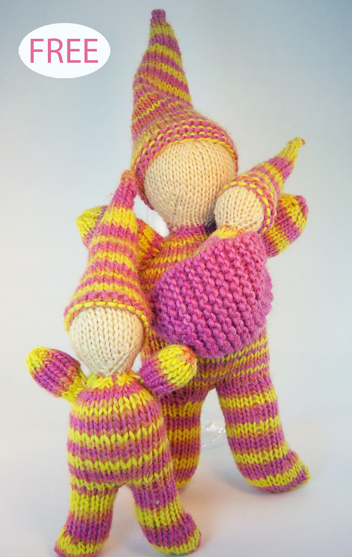 Free Gnome Family Knitting Pattern