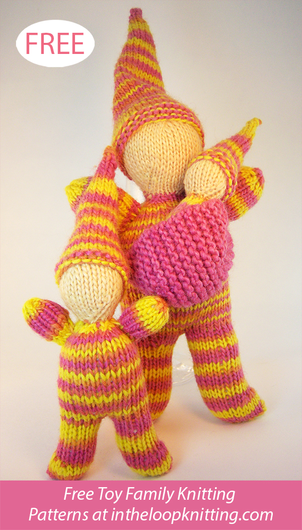 Free Gnome Family Knitting Pattern