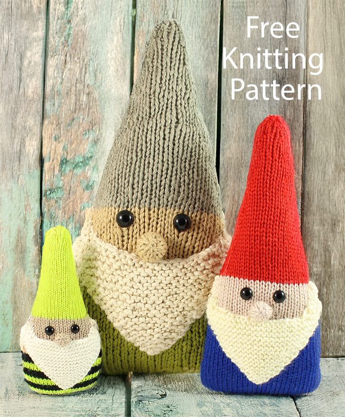 Free Gnome Nuggets Family Knitting Pattern