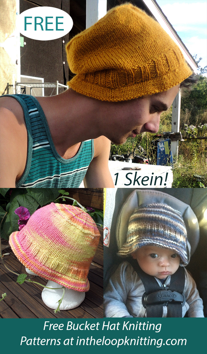 Free Goin' to Anywhere Bucket Hat Knitting Pattern