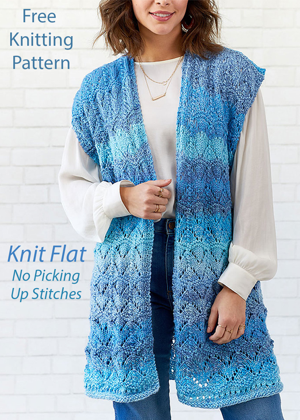 Free Going Coastal Vest Knitting Pattern