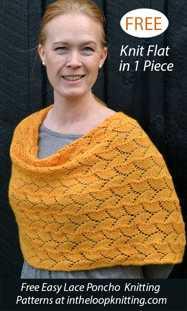 Free Golden Bough Poncho Knitting Pattern