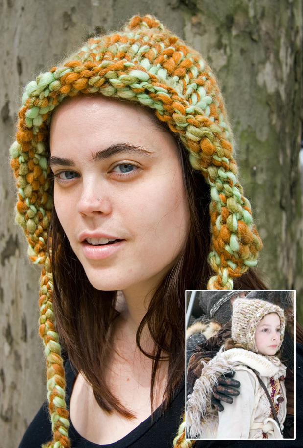 Free Knitting Pattern for Golden Compass - Lyra's Hood