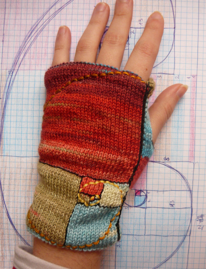 Free Knitting Pattern for Golden Mean Mitts