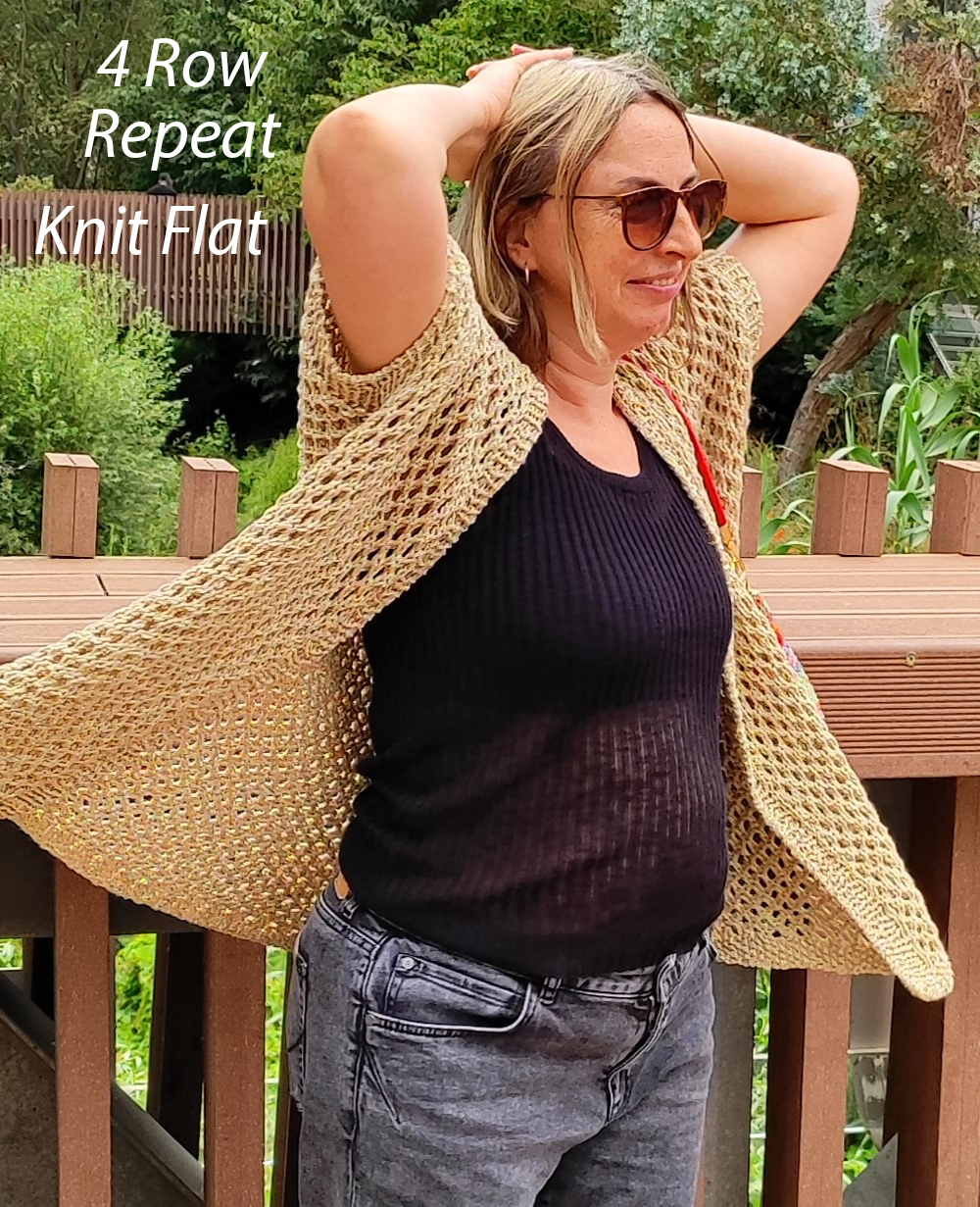 Golden Sands Cardigan Knitting Pattern