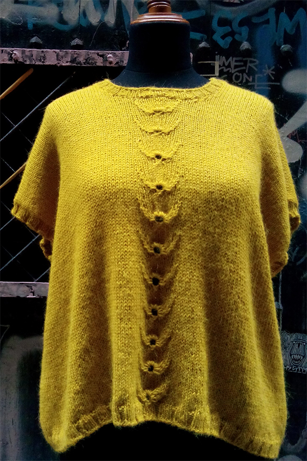 Free Knitting Pattern for Golden Snitch Nuria Sweater