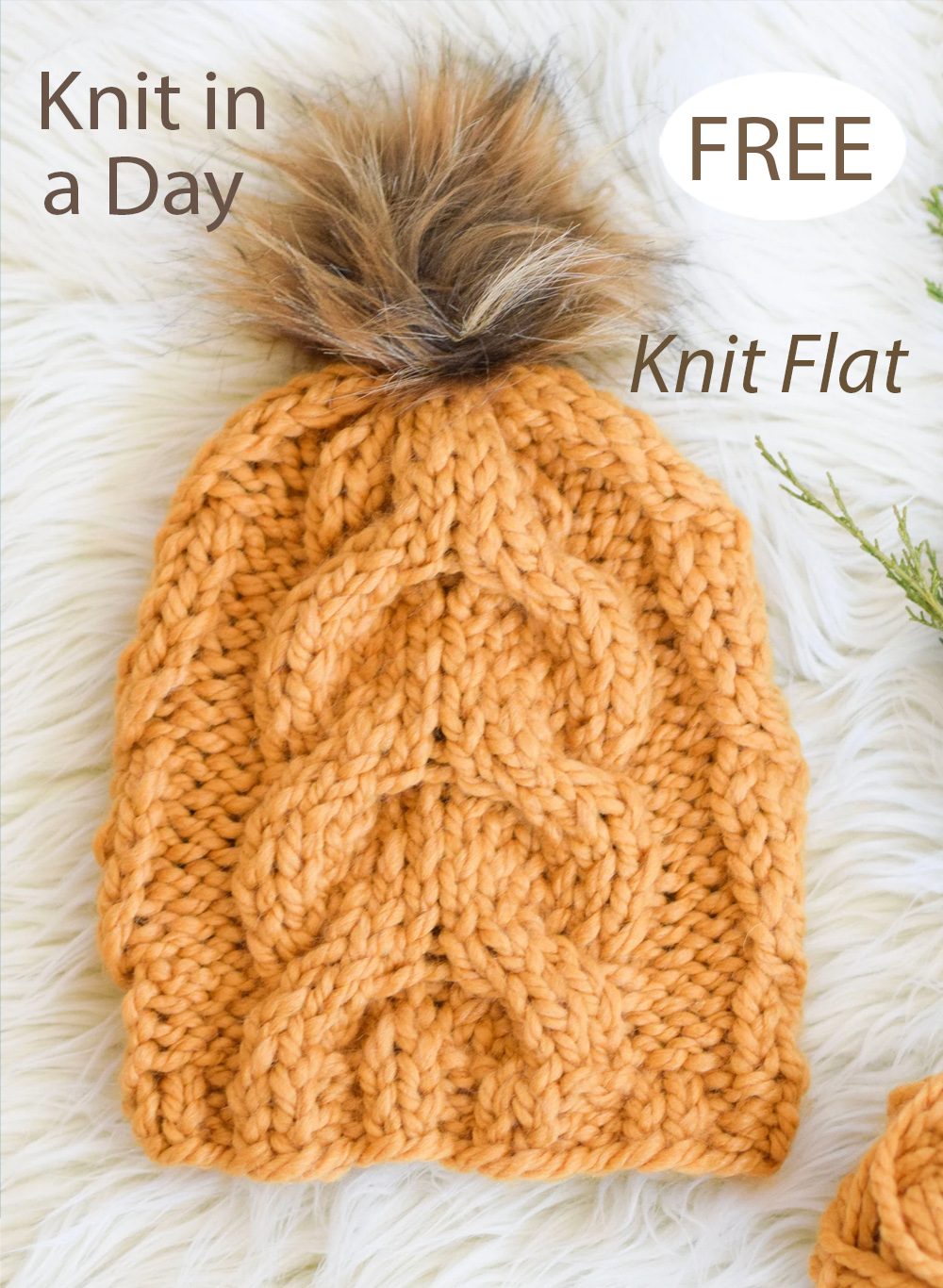 Free Golden Waves Toque Knitting Pattern Quick Hat