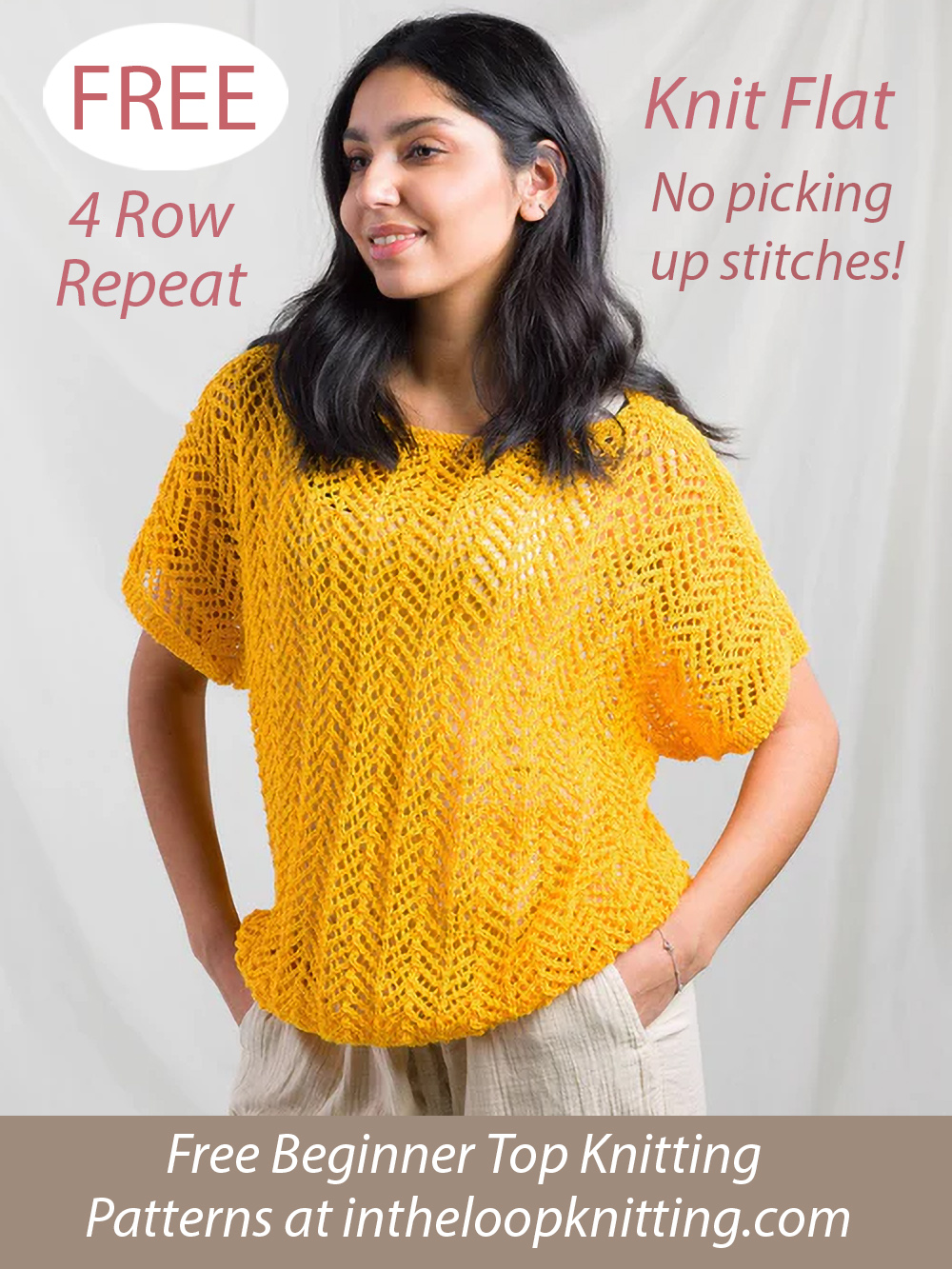 Free Easy Arrowhead Lace Top Knitting Pattern
