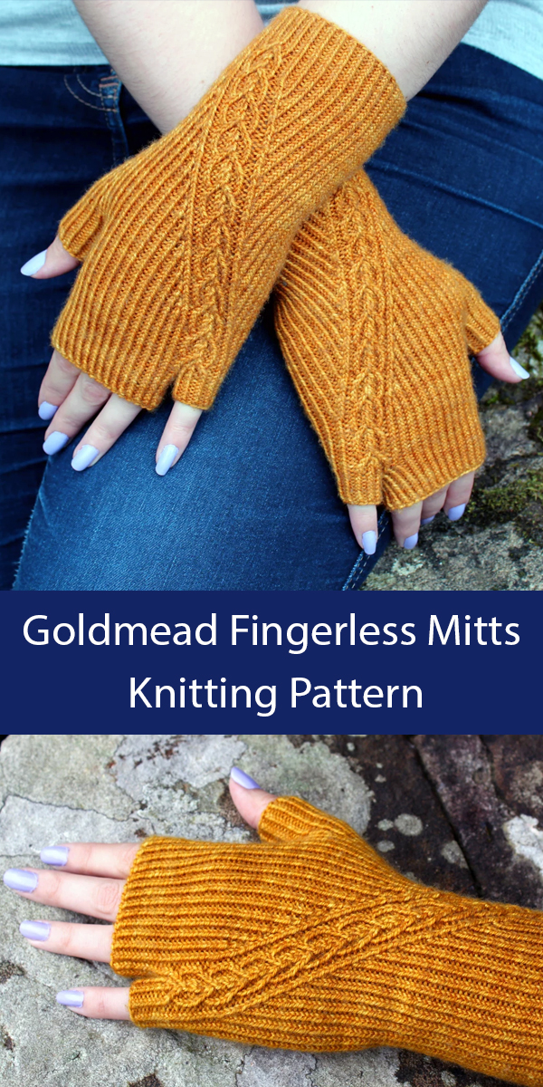 Goldmead Fingerless Mitts Knitting Pattern