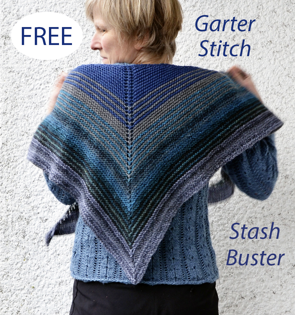 Free Knitting Pattern Garter Stitch Gone Shawl