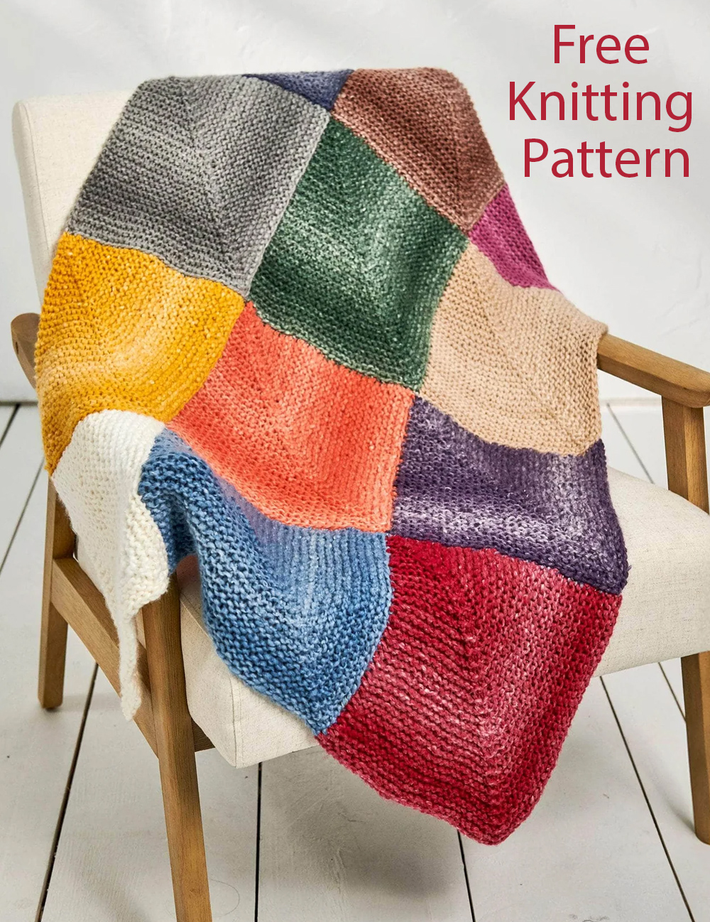 Free Knitting Pattern Good Karma Grid Blanket