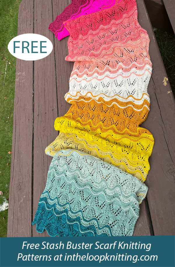 Free Good Things Scarf Knitting Pattern