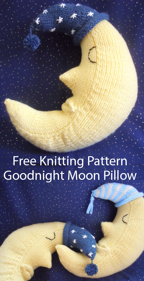 Free Knitting Pattern for Goodnight Moon Pillow