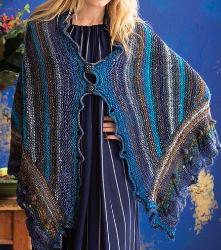 Knitting pattern for Gothic Shawl