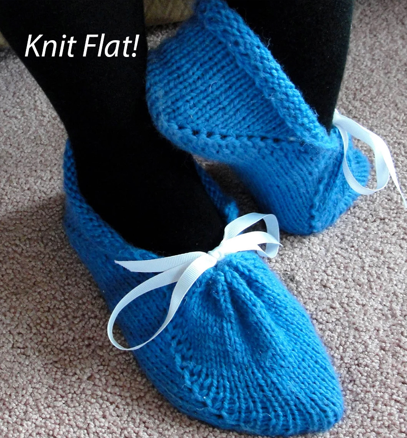 Graceful Slippers Knitting Pattern