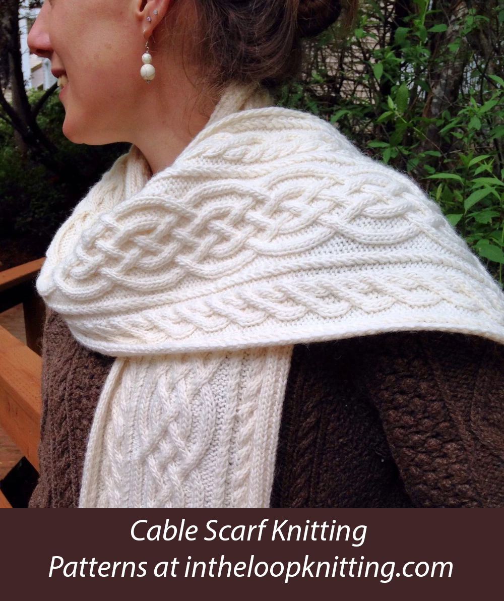 Grainne Cabled Scarf knitting pattern