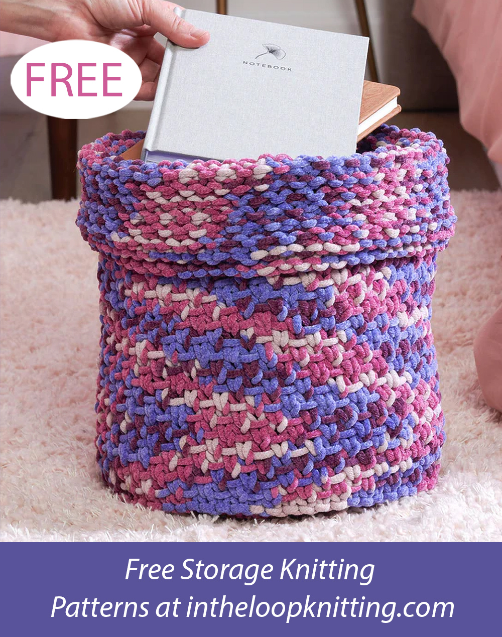 Free Grandiose Gatherer Basket Knitting Pattern