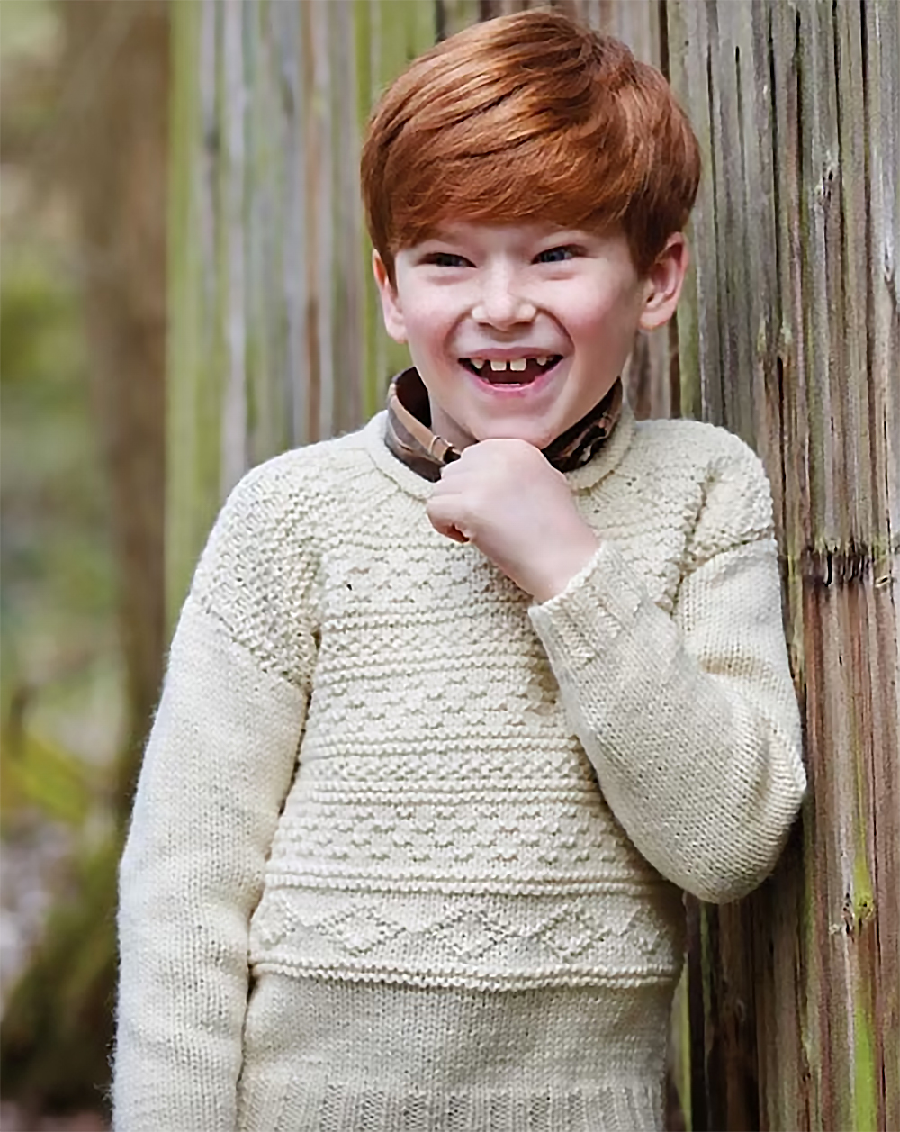 Grantley Boys Gansey Jumper Knitting Pattern