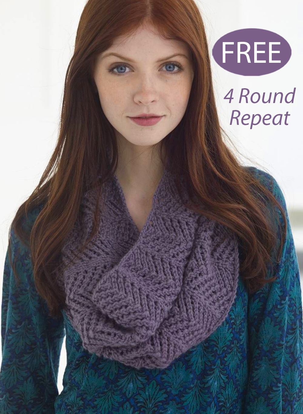 Chevron Cowl Free Knitting Pattern 4 Round Repeat