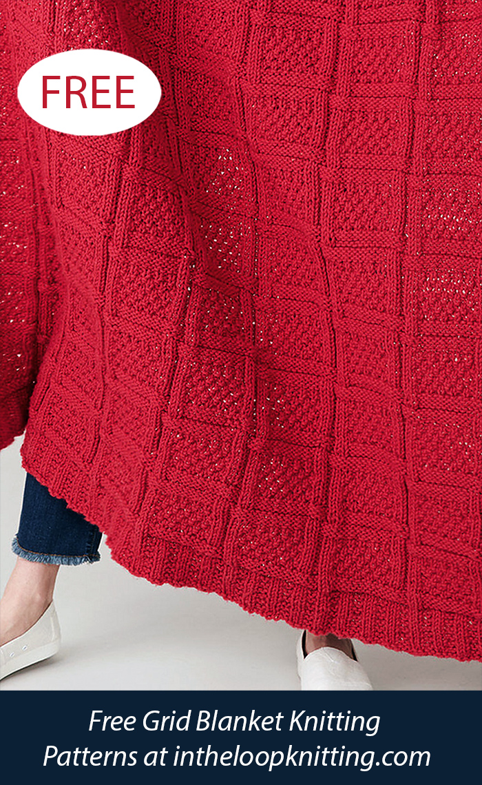 Free Gridlock Blanket Knitting Pattern