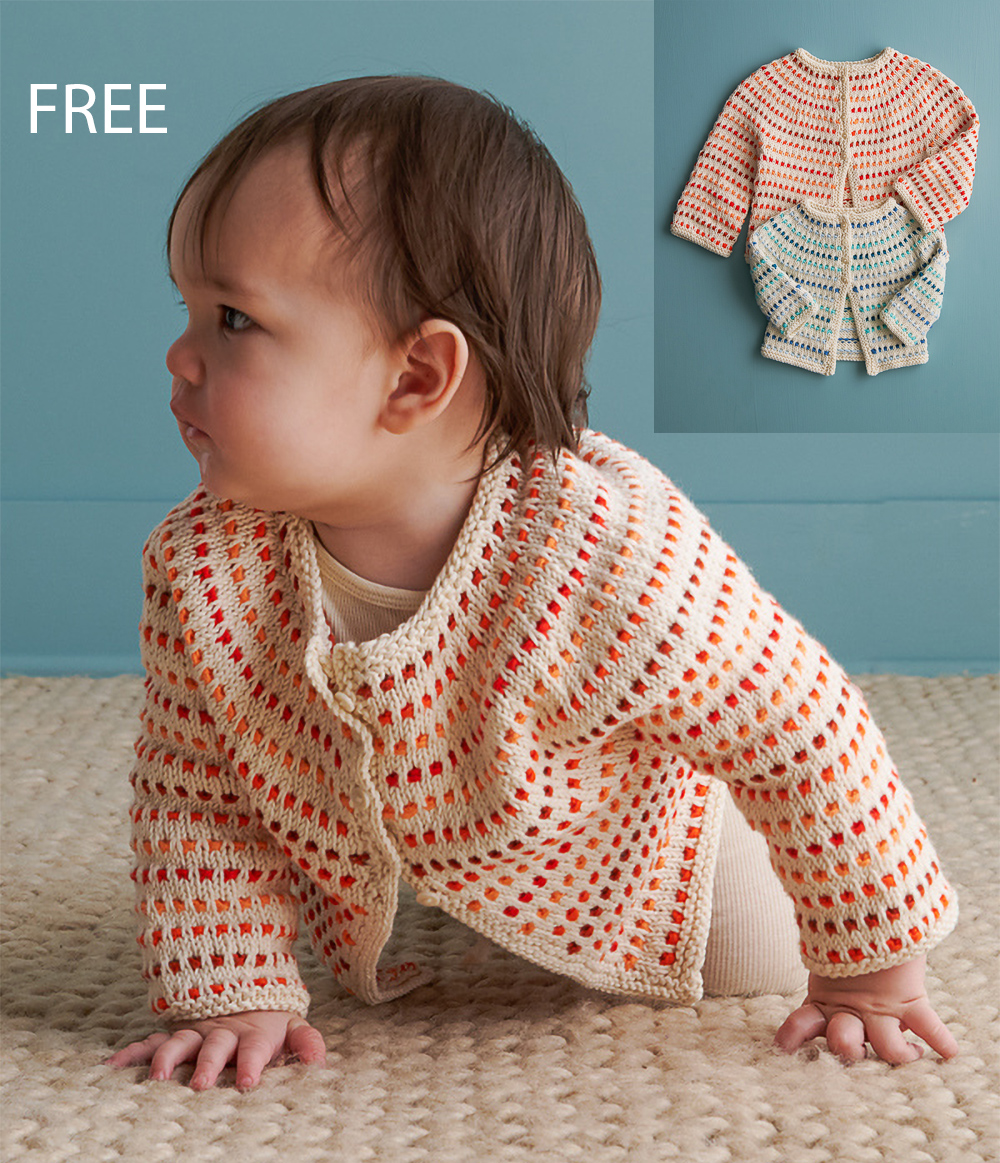 Free Growing Garden Cardigan Knitting Pattern